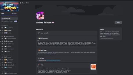 Anime Reborn Trello and Discord Links