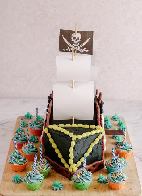 Yo-ho-ho! How to make a pirate ship cake