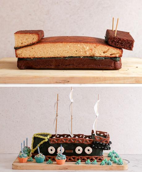 Yo-ho-ho! How to make a pirate ship cake