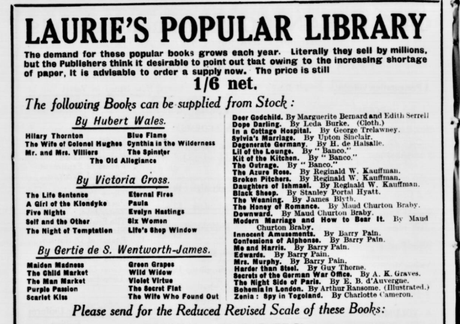 Dope-Darling – A Story of Cocaine(1919) by Leda Burke (David Garnett)