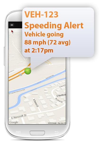 Example Speeding Alert