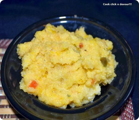 Rava kesari with milk-Paal kesari