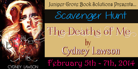The Deaths of Me by Cydney Lawson: Scavenger Hunt