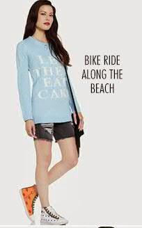 What to wear on bike ride along the beach