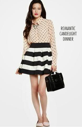 What to wear on a romantic candle light dinner