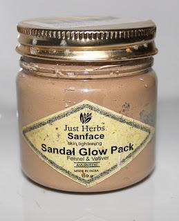 Review | Just Herbs Sanface Skin Tightening Sandal Glow Pack 