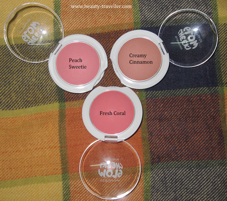 Review : Maybelline Cheeky Glow Blushes - Fresh Coral, Peach Sweetie, Creamy Cinnamon