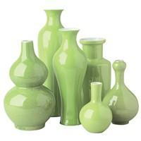 Assorted Acid Green Vases Set of 6 by Tozai Home® - Free Shipping!