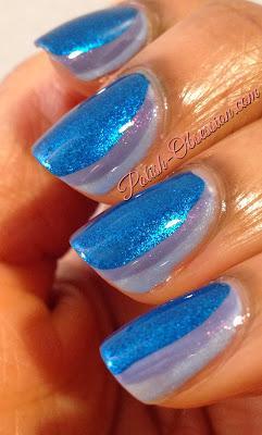 Busy Girl Nails Winter Nail Art Challenge - Blue