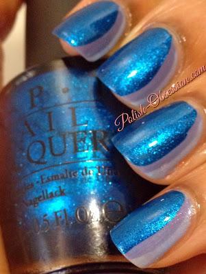 Busy Girl Nails Winter Nail Art Challenge - Blue