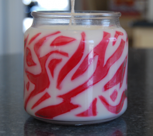 make your own zebra candle