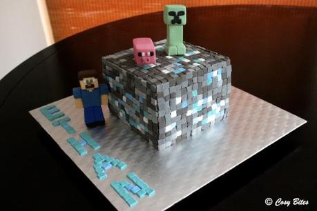 Minecraft Diamond Ore Cake