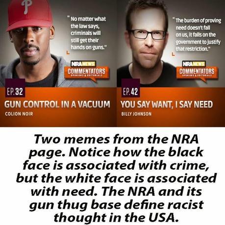 NRA racism in black and white