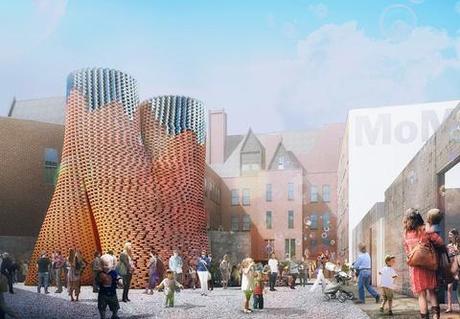 the Living moma ps1 courtyard young architects program green bio technology architecture