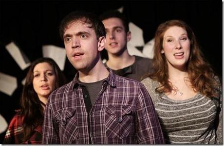 Jill Sesso, Greg Foster, Henry McGinniss and Molly Kral in Edges the Musical, Circle