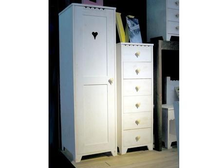 Design for kids from Paris and Cologne shows Wardrobe with 1 door for kids bedrooms MER ET MONTAGNE | Wardrobe with 1 door - Mathy by Bols