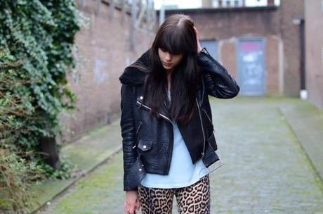 outfit acne mape perfect leather shearling jacket