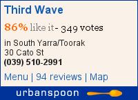 Third Wave on Urbanspoon