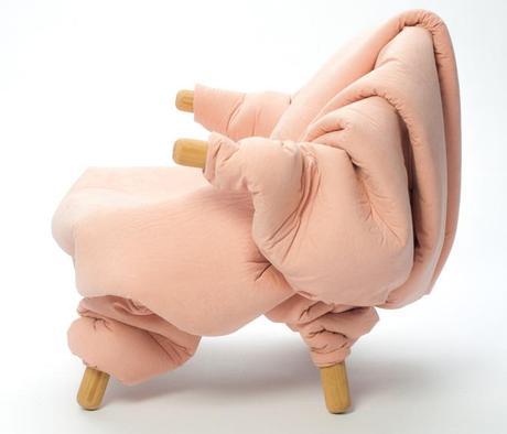 Interesting new design from Stockholm Furniture Fair 2014 4 flesh chair by nanna kiil Flesh Chair by Nanna Kiil