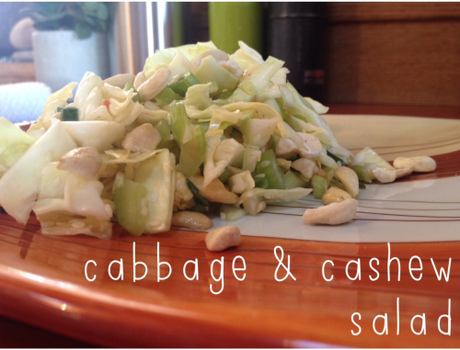 cabbage&cashew salad