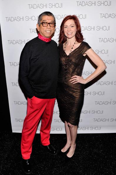 Carrie Preston and Tadashi Shoji Show MBFW Stephen Lovekin Getty 2