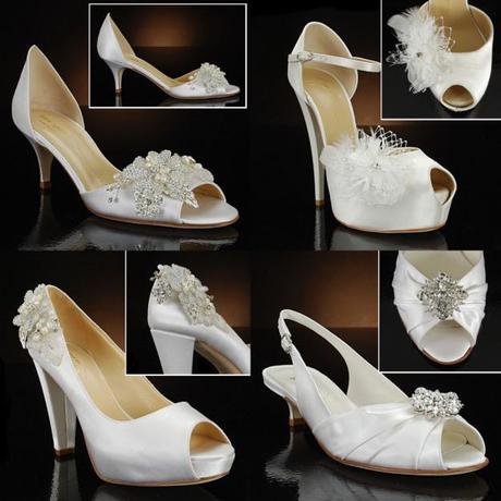 Bridal shoes collage