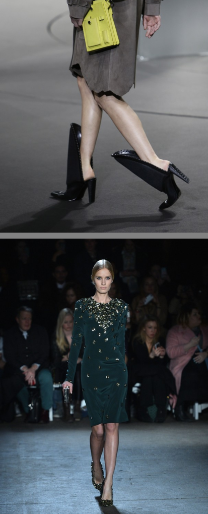 New York fashion week shoes by Alexander Wang and Christian Siriano for autumn winter 2014