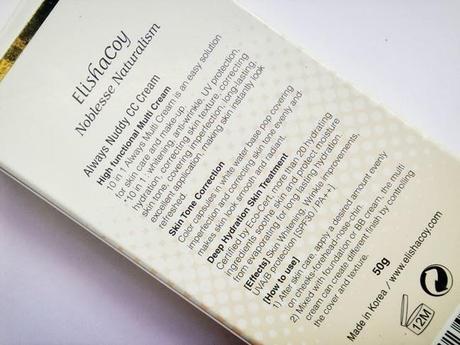 REVIEW | ElishaCoy Always Nuddy CC Cream