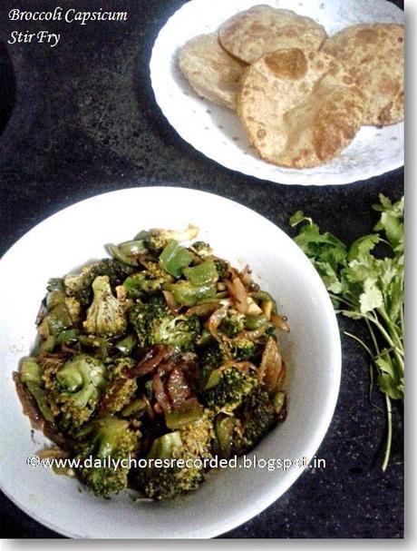 Broccoli Capsicum Stir Fry