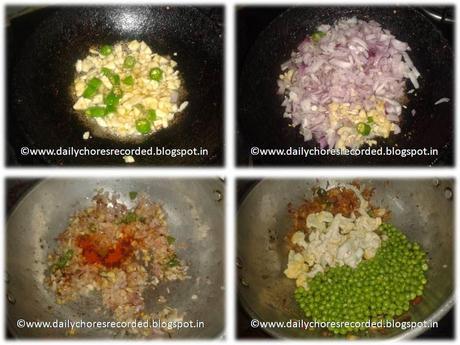 Gobi Mutter Curry | Cauliflower Green Peas Curry