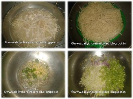 Vegetables Noodles with Indian Masala