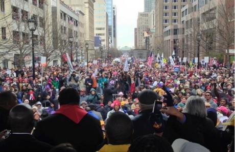 On Stage at Moral Monday