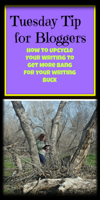 Tuesday Tip for Bloggers: How to Upcycle your Writing to Get More Bang for Your Writing Buck
