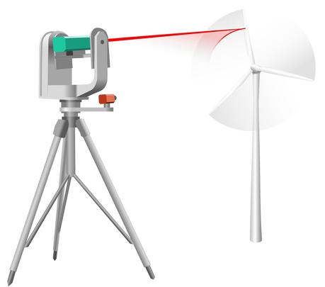 The laser tracks the motion of the rotor blades and remains exactly at the same position on the surface. Operators of wind turbines can measure the oscillatory pattern over the entire structure of the facility from several hundred meters away at every desired spot