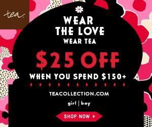 Save $25 Off of $150 at Tea Collection AND Raise Money for Your School!