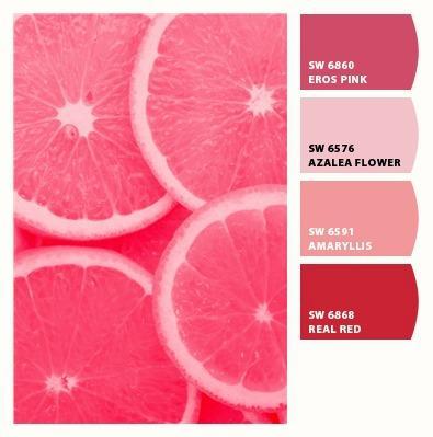 sherwin williams pink grapefruit color complements