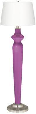 Contemporary Lido Radiant Orchid Purple Color Plus 60-Inch-H Floor Lamp