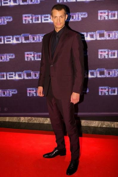 Joel Kinnaman wears Ermenegildo Zegna to the Stockholm première of Robocop