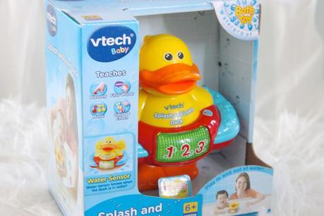 vtech, vetch spash & learn bath duck, bath duck, electric bath toys, 