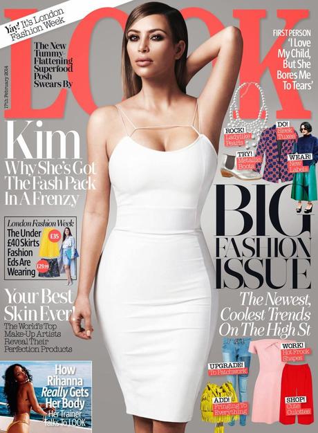 Kim Kardashian by Cover For Look Magazine UK February 2014