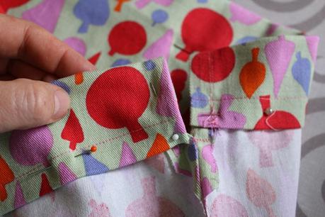 Sew around the edge to hold the top bit you folded over to be the casing. Make sure to join the gap so it holds but don't sew it closed.