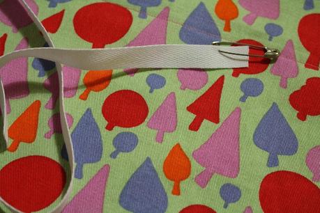 Make sure to attach a safety pin to your elastic. It makes it much easier to find and push through the casing.