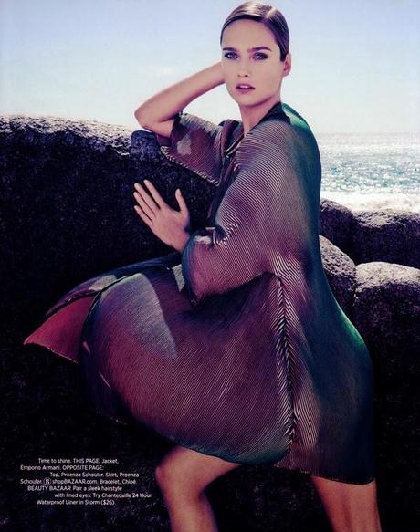 Karmen Pedaru - Harpers Bazaar US March 2014