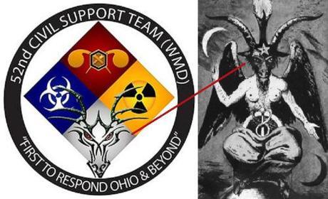 Ohio National Guard Baphomet logo