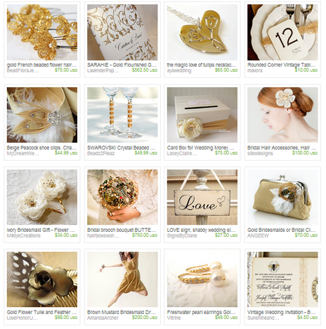  <Gold Wedding Finds from The Etsy Wedding Team on Etsy>