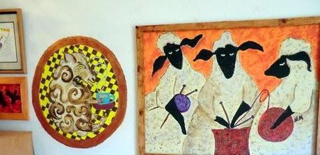 Sheep Drinking Coffee Sheep Drinking Coffee