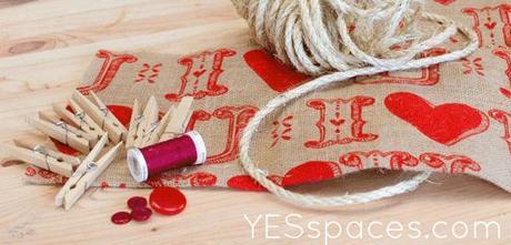 garland materials DIY: How to Make Simple Burlap Pennants for Less than $20