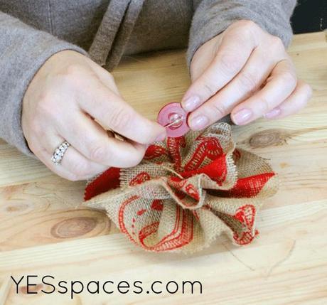 garland button DIY: How to Make Simple Burlap Pennants for Less than $20