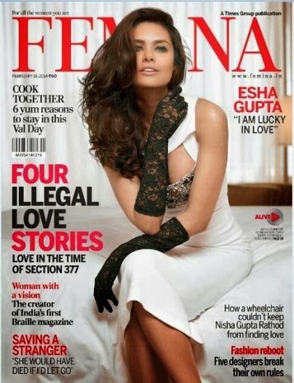 Esha Gupta For Femina Magazine February 2014