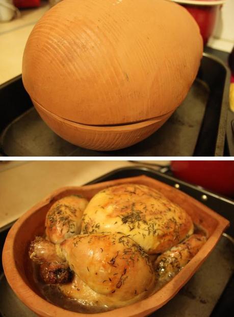 Pieday friday recipe for clay roast chicken brick